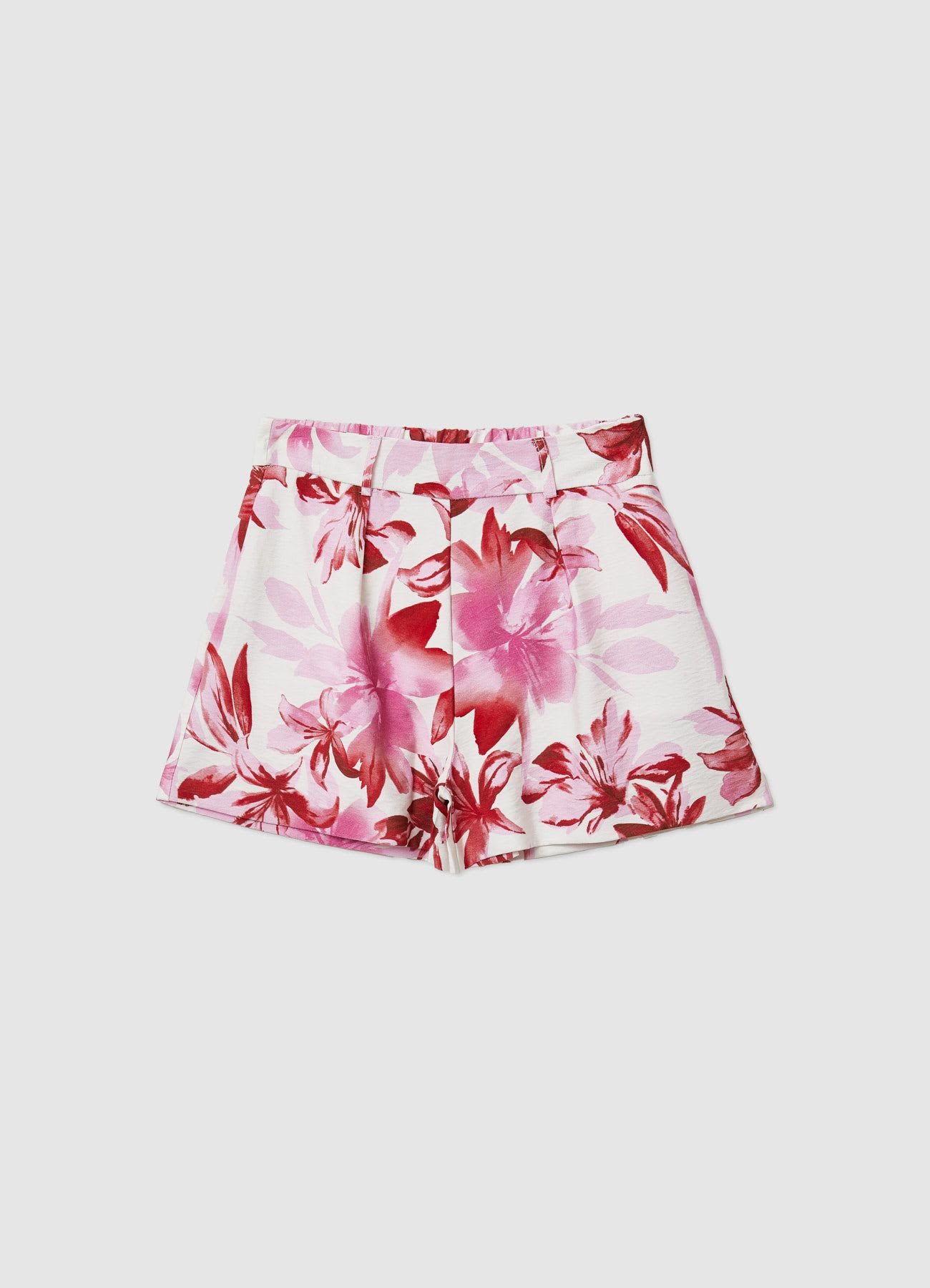 Shorts con stampa fiori