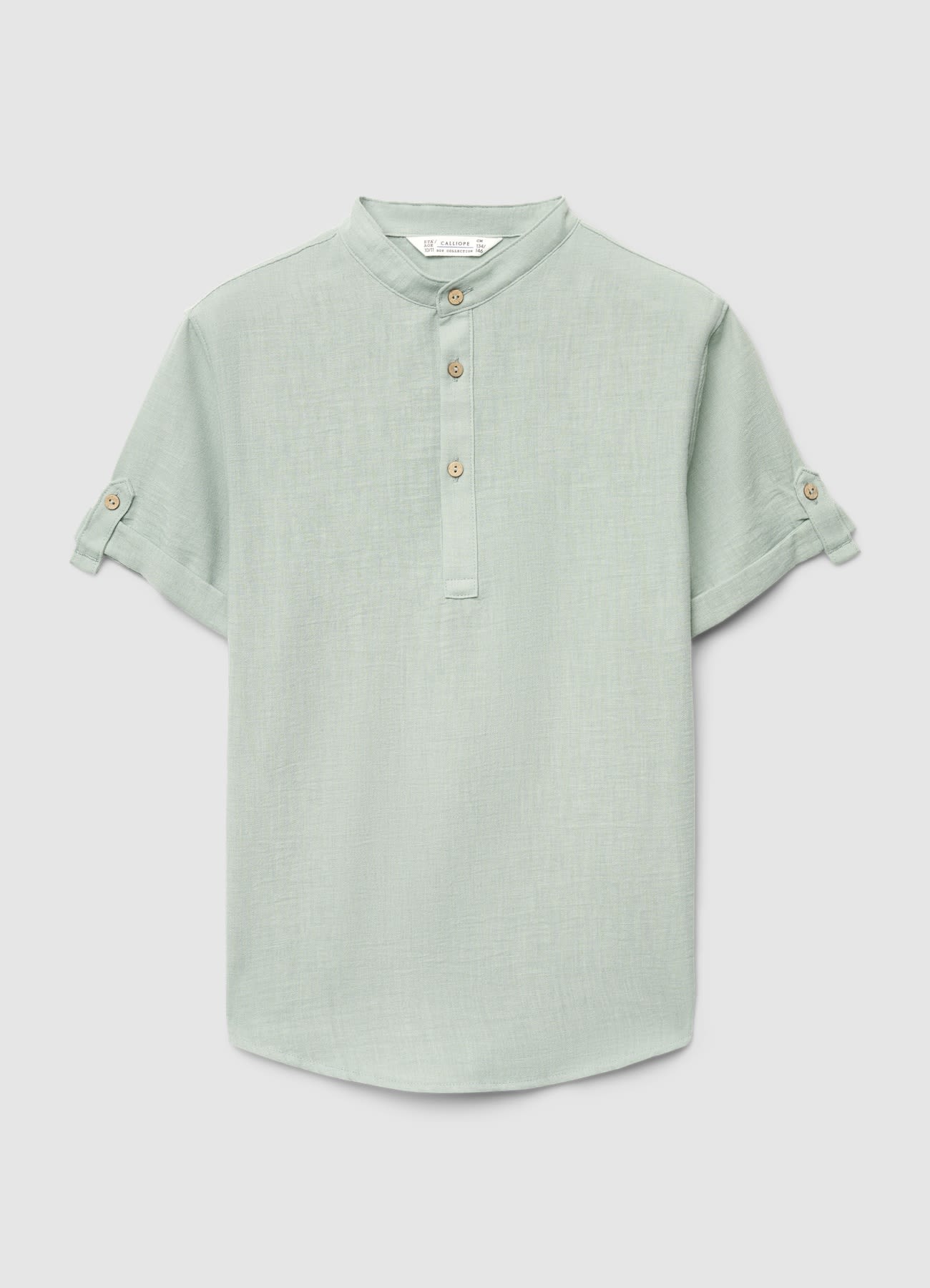 Camicia serafino a maniche corte