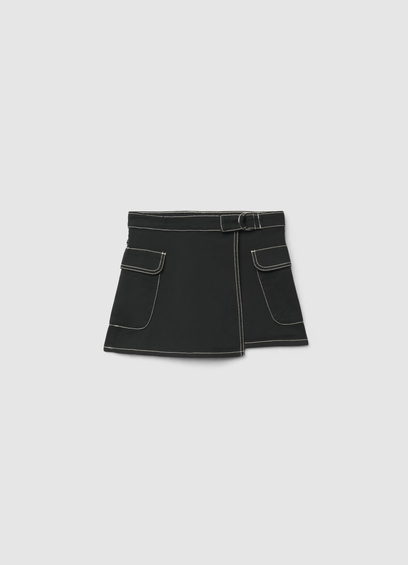 Skort con pannello e tasche cargo