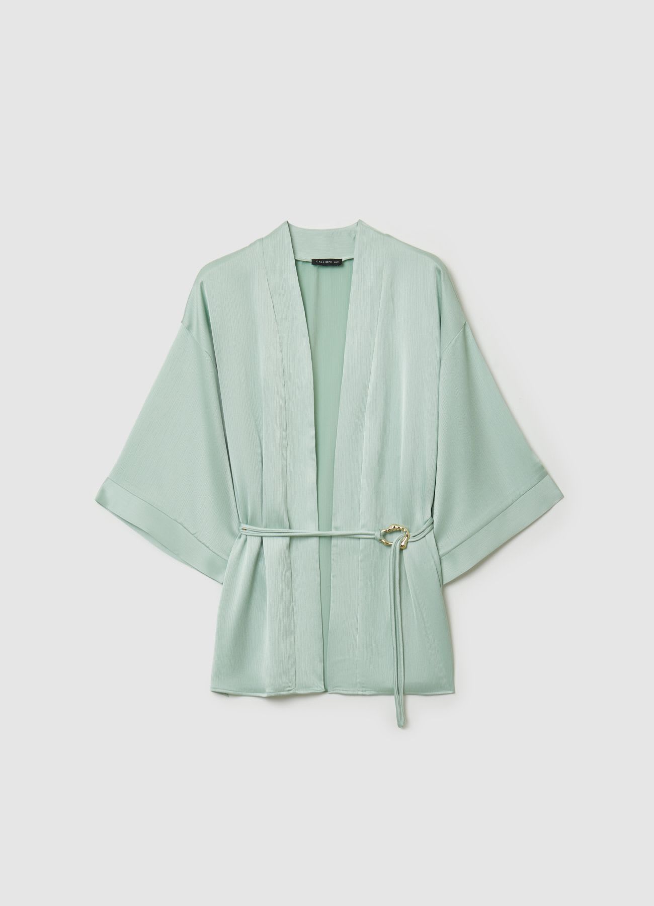 Kimono plissettato con cintura