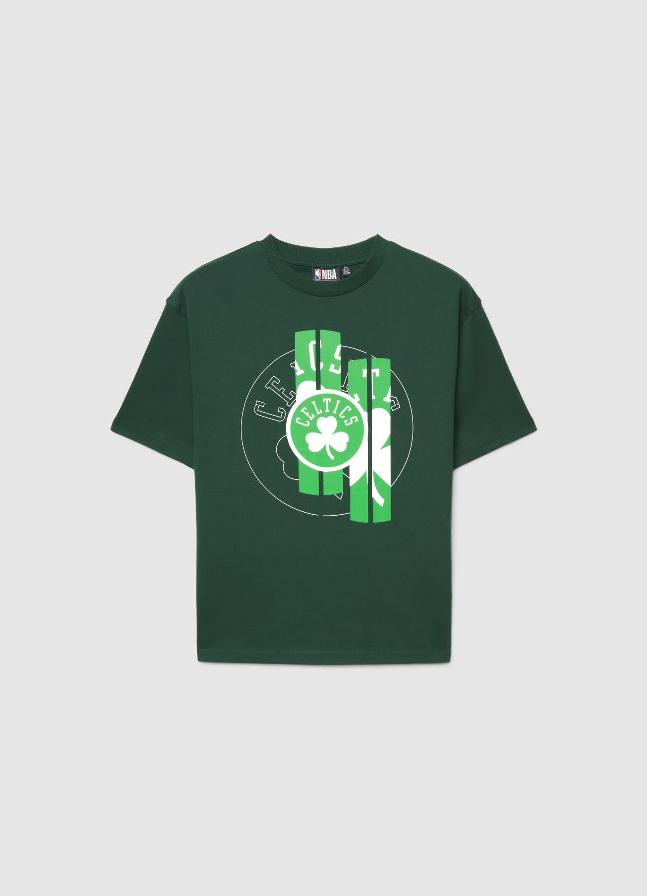 T-shirt over con stampa Celtics