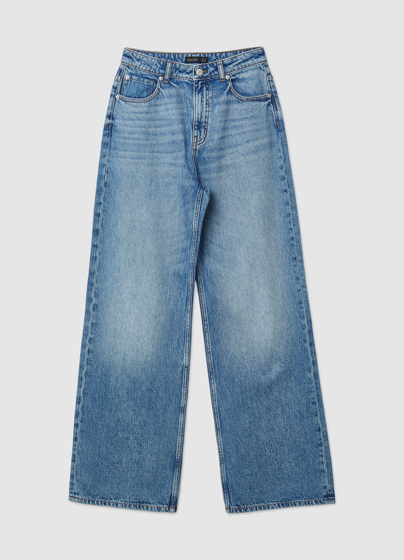 Jeans baggy a vita alta