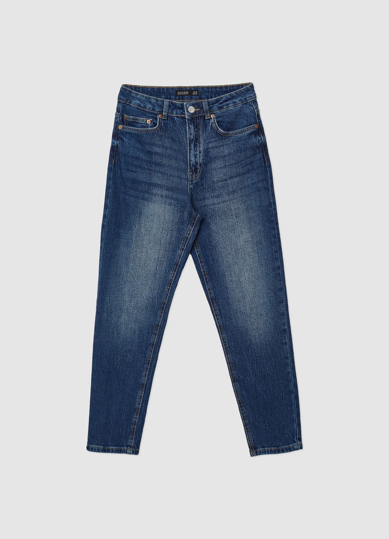 Jeans mom fit a vita media