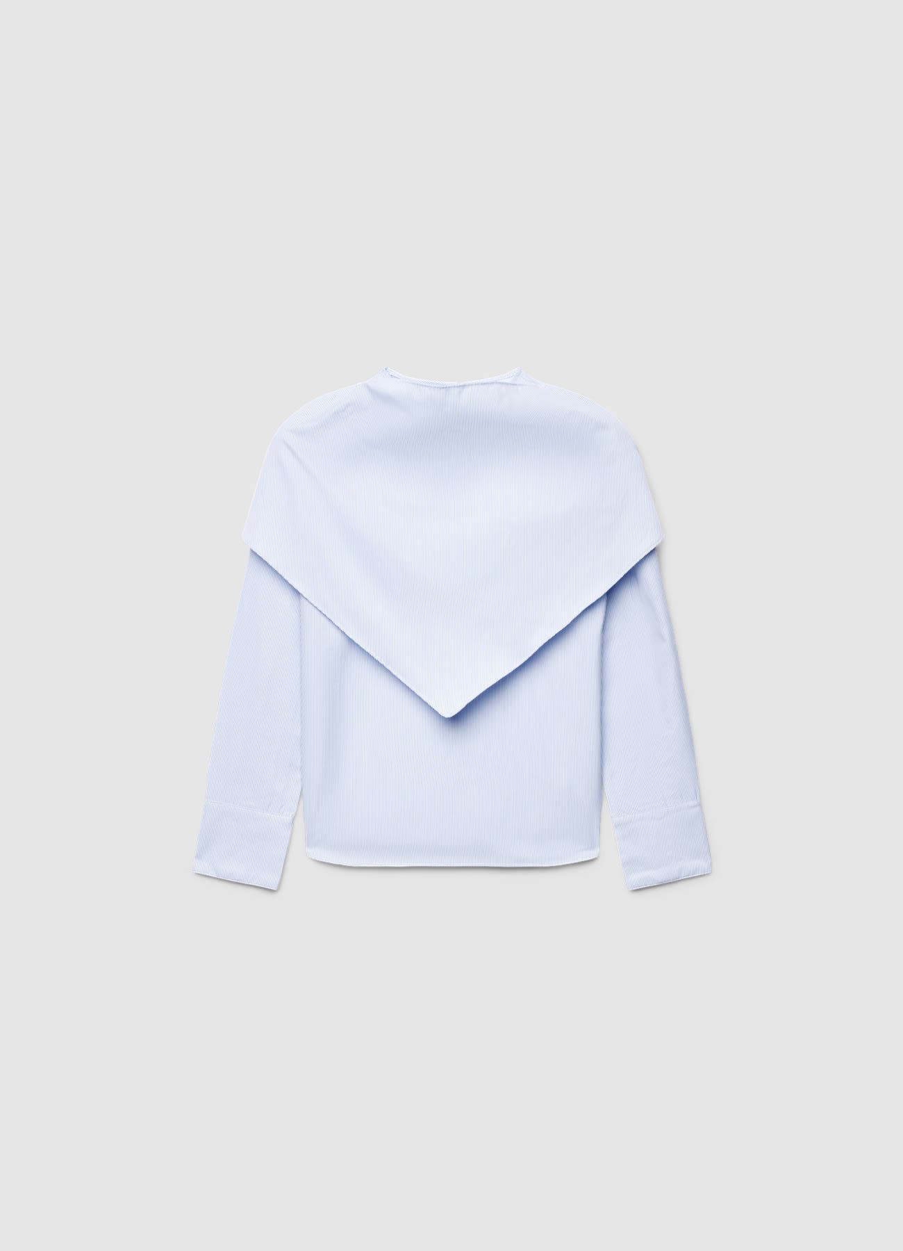 Blusa collo a bandana tessuto rigato