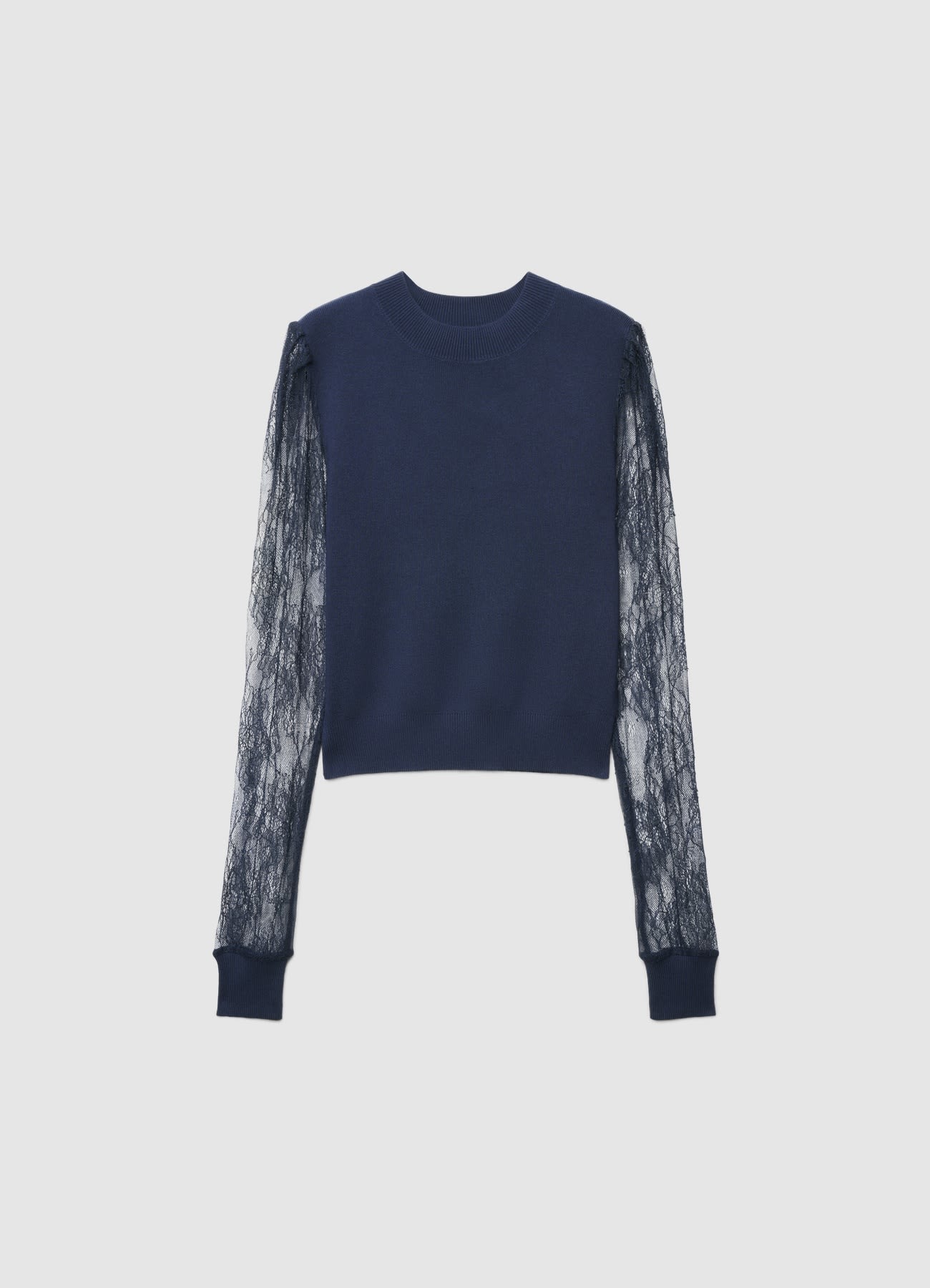 T-shirt con maniche in pizzo