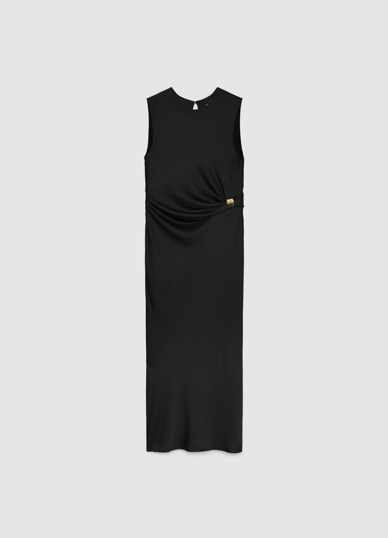 Abito lungo drappeggiato con anello
