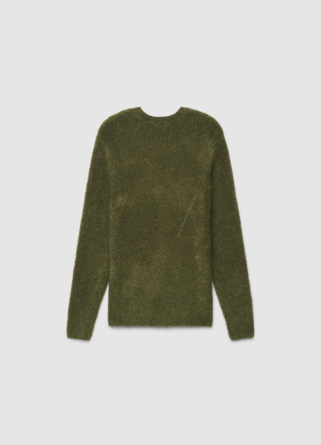 Maglia bouclé girocollo a tinta unita