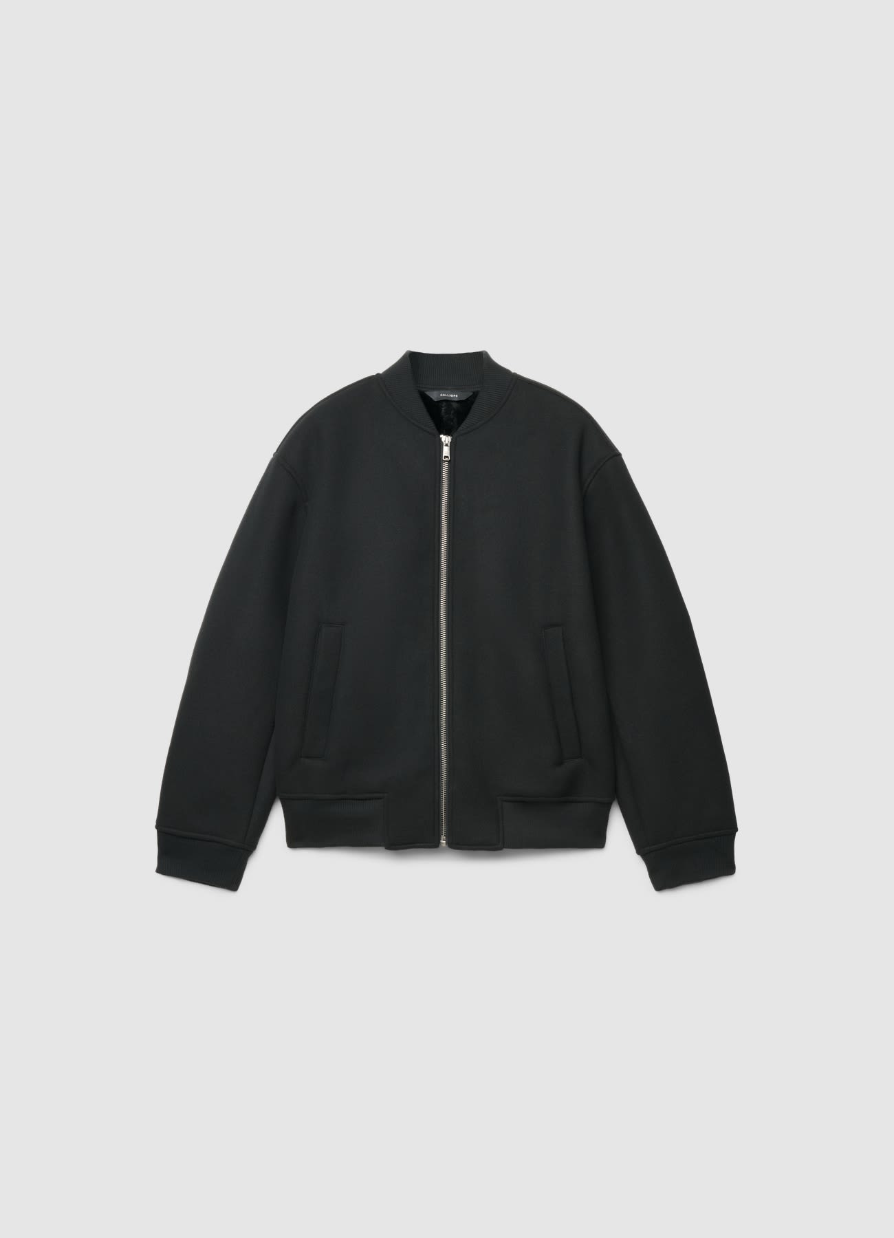 Bomber imbottito effetto pelo con zip
