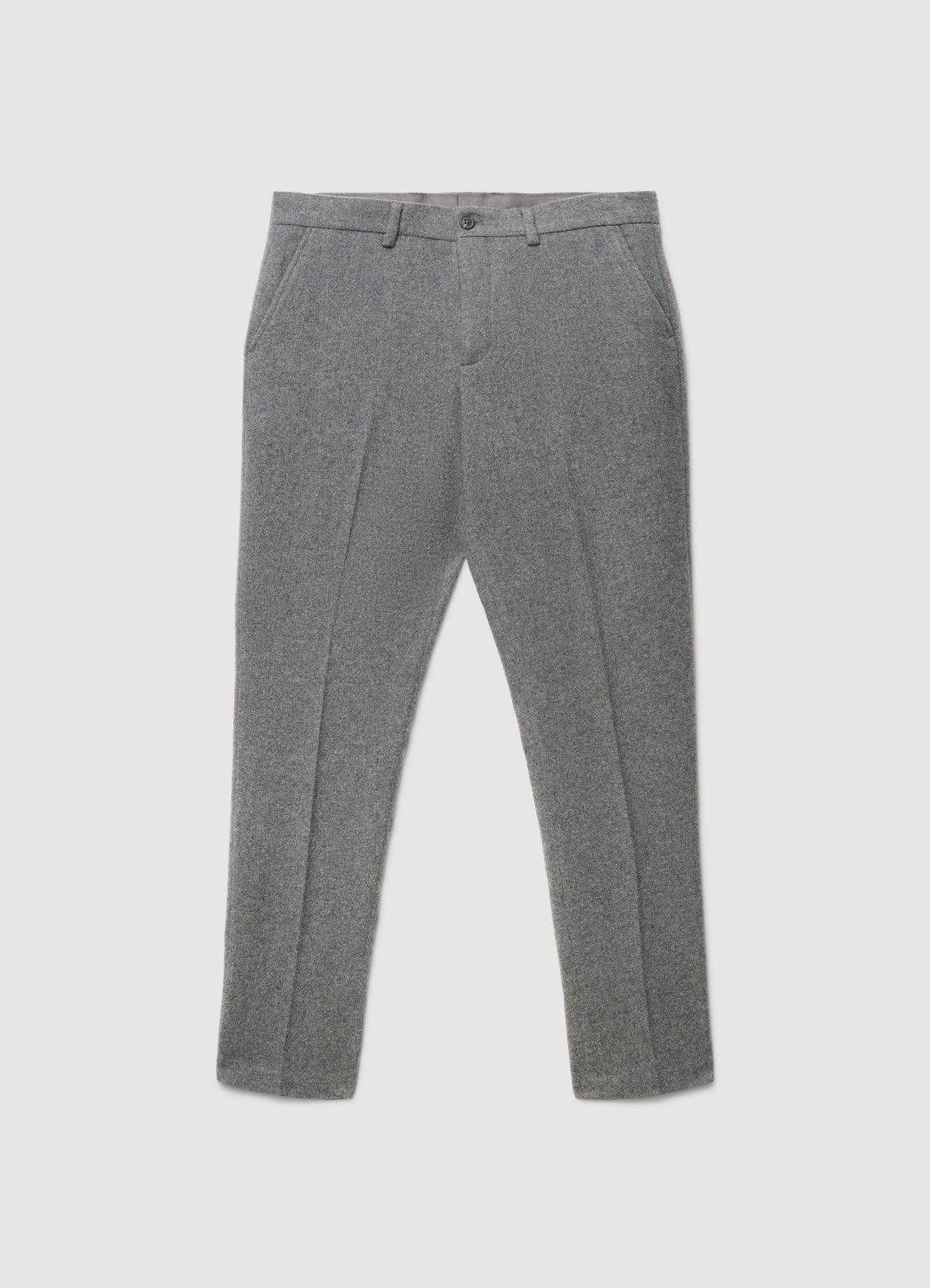 Pantaloni straight eleganti con microfantasia