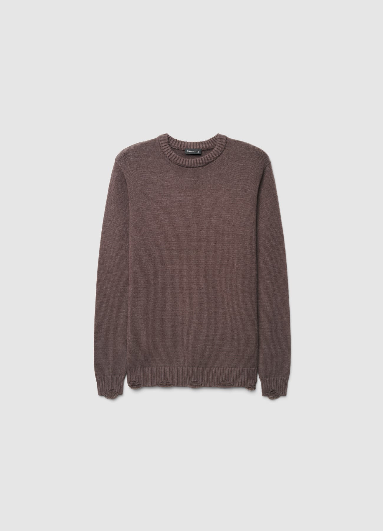 Maglia girocollo con strappi
