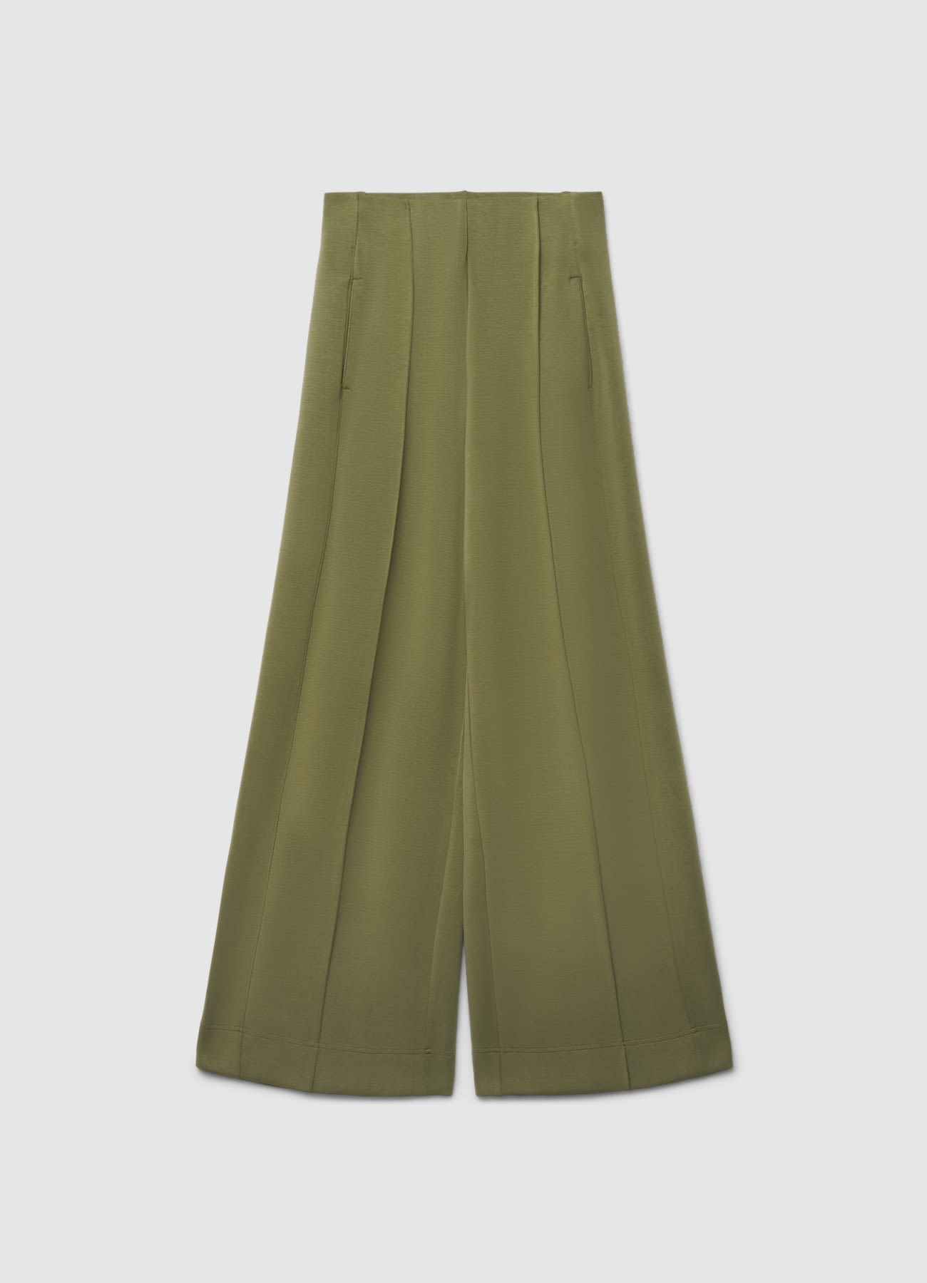 Pantaloni palazzo con nervature