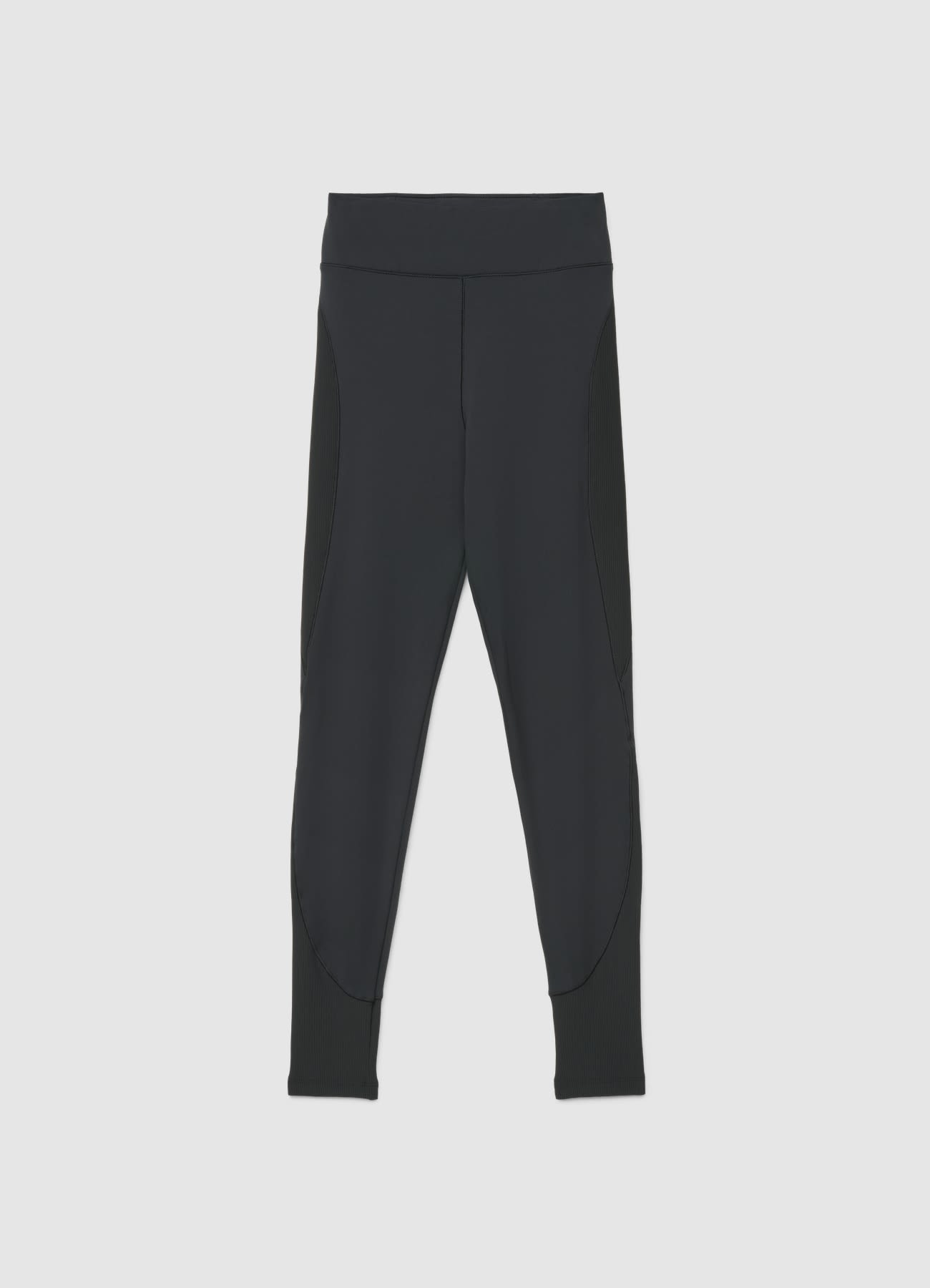 Leggings lunghi con fascia alta a tinta unita