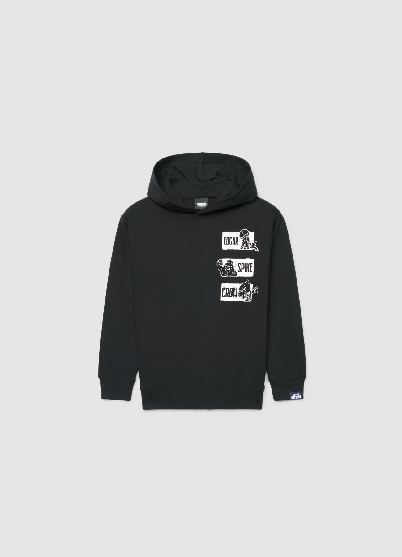 Felpa oversize con cappuccio e stampa Brawl Stars