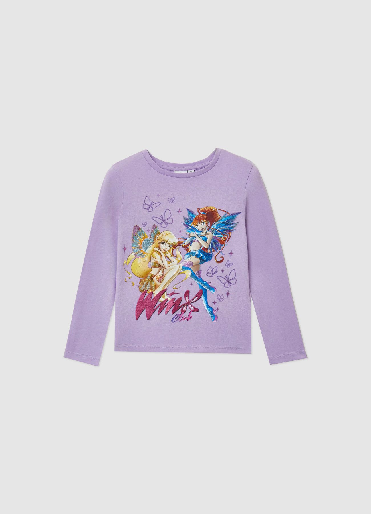 T-shirt a maniche lunghe con stampa Winx