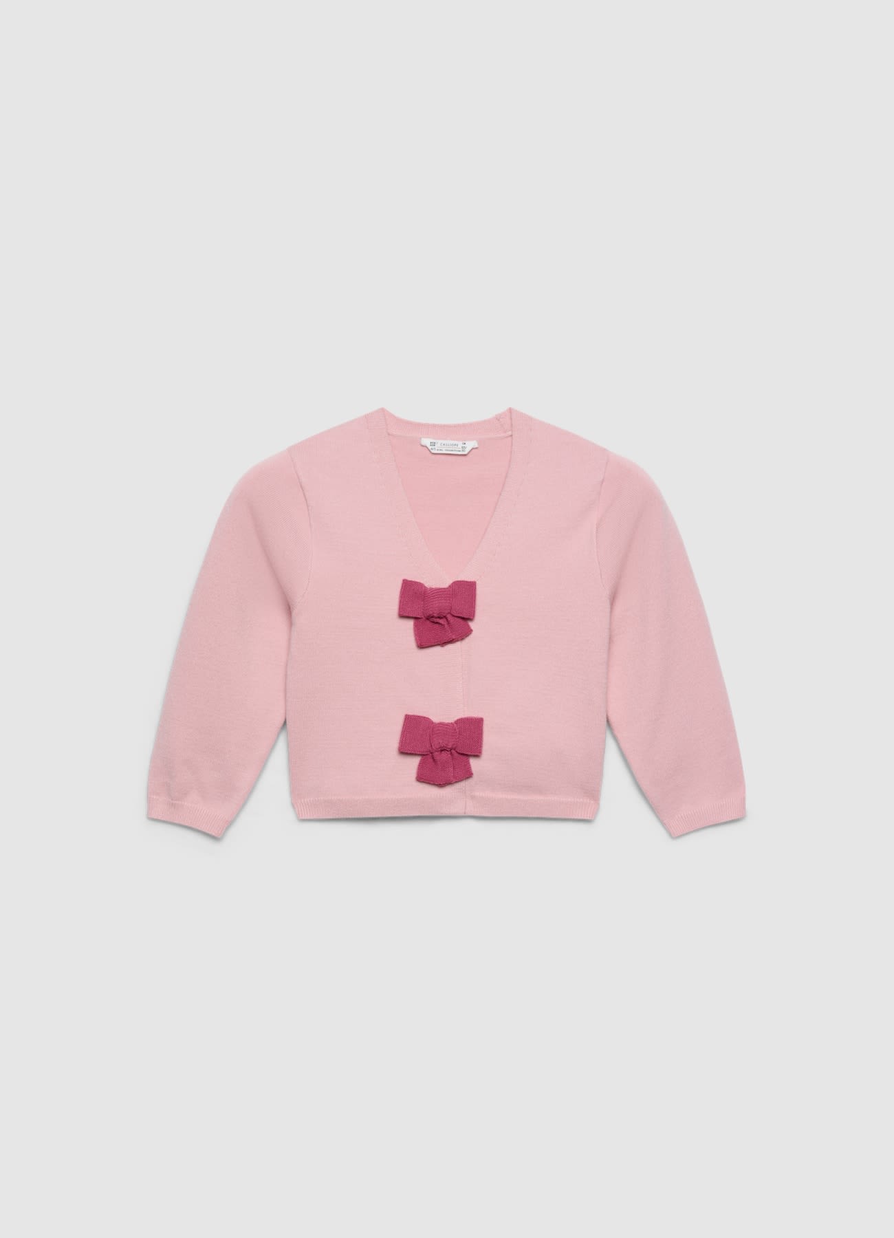 Cardigan con fiocchi applicati