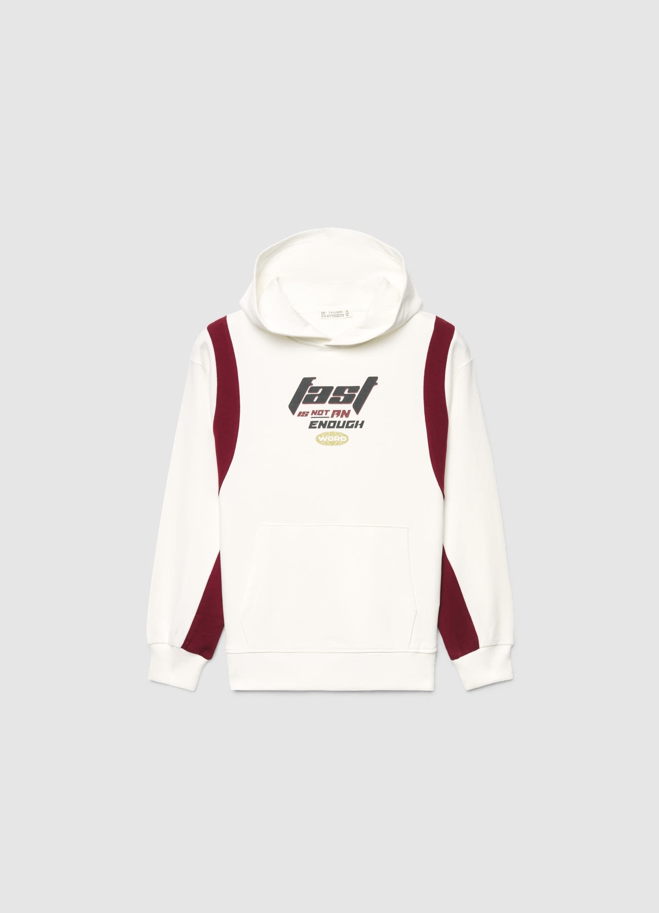 Felpa oversize con cappuccio e stampa