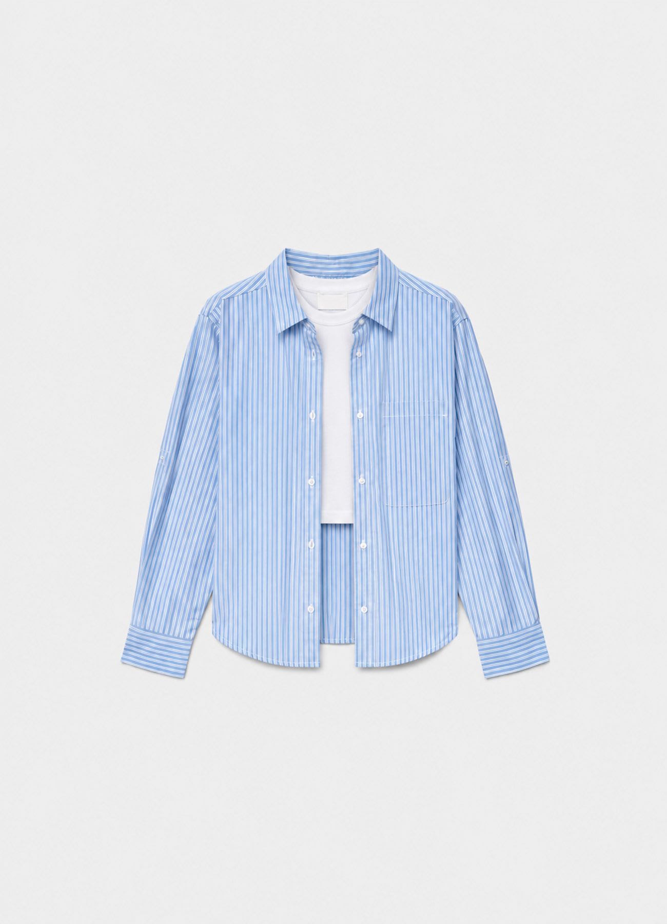 Camicia a righe con taschino