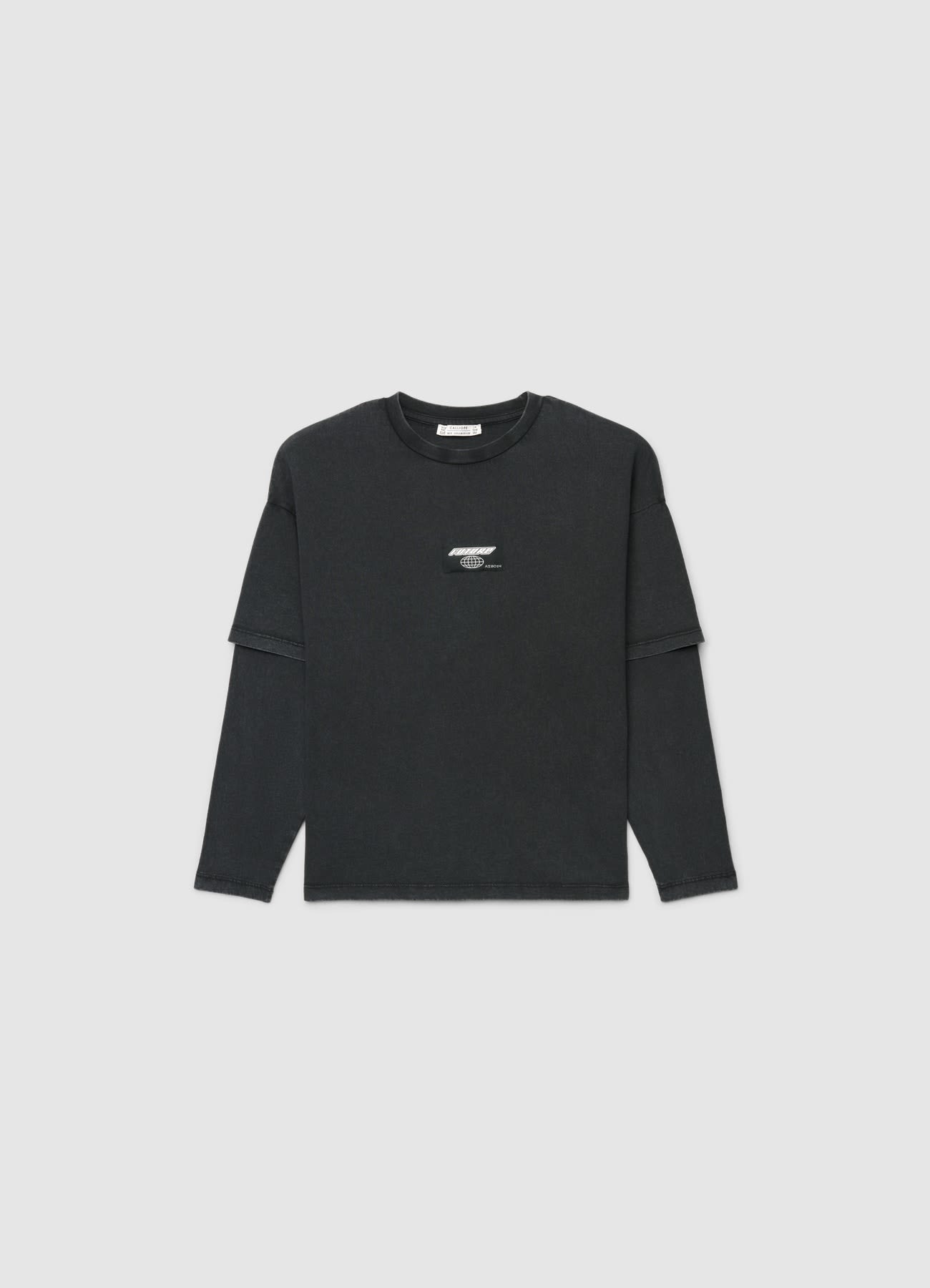 T-shirt over a doppia manica con stampa