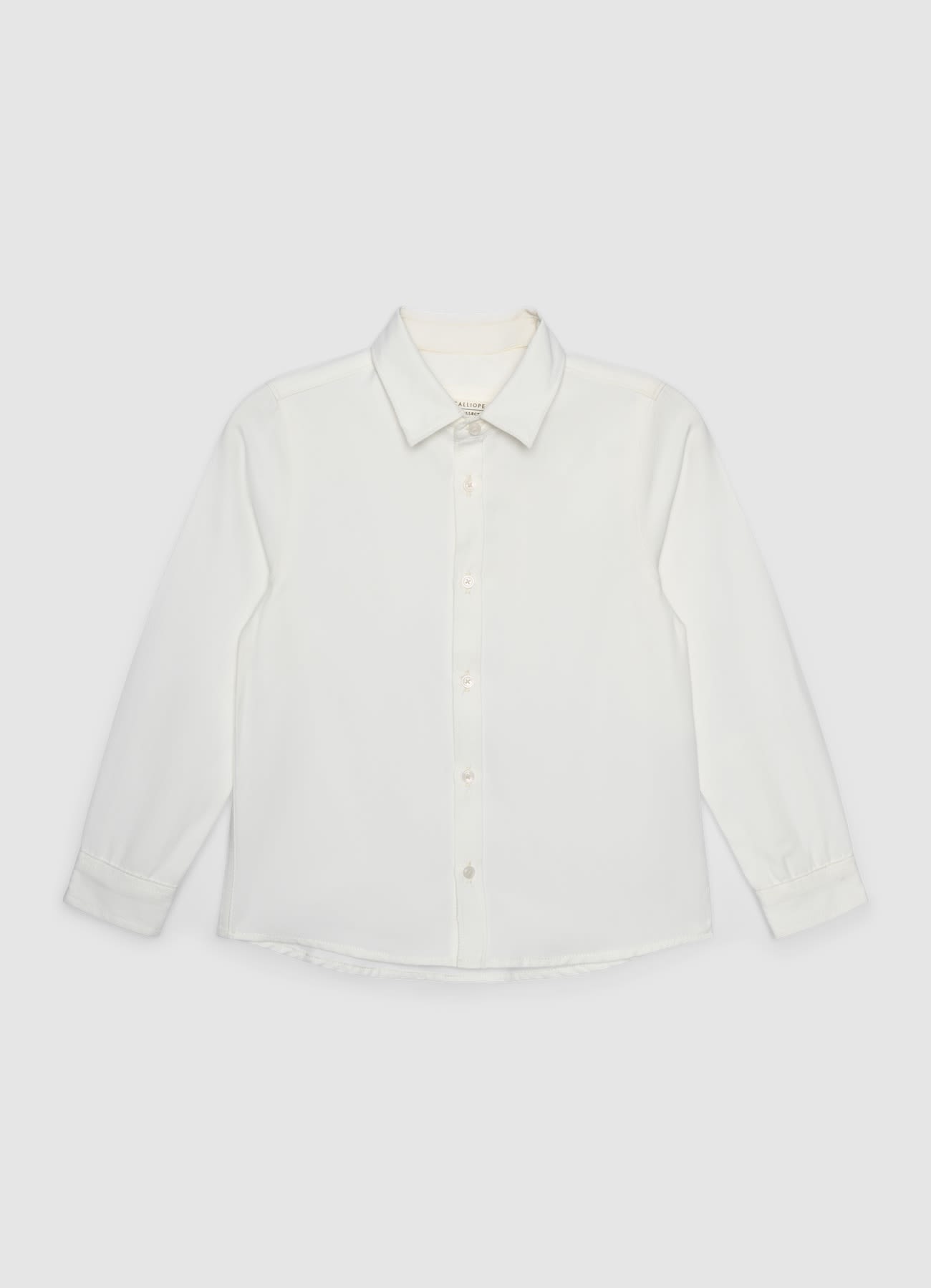 Camicia a maniche lunghe a tinta unita