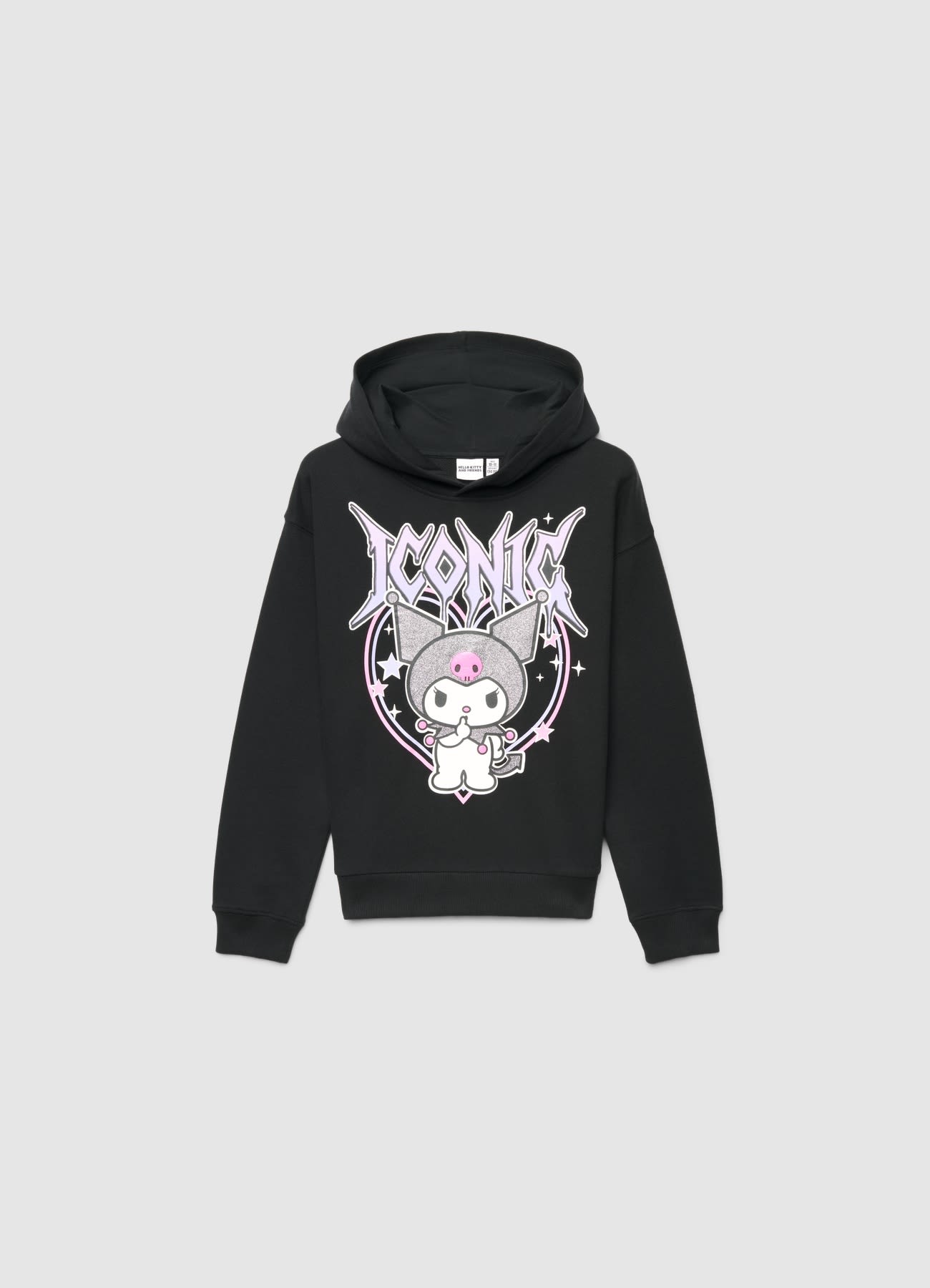Felpa con cappuccio con stampa Kuromi