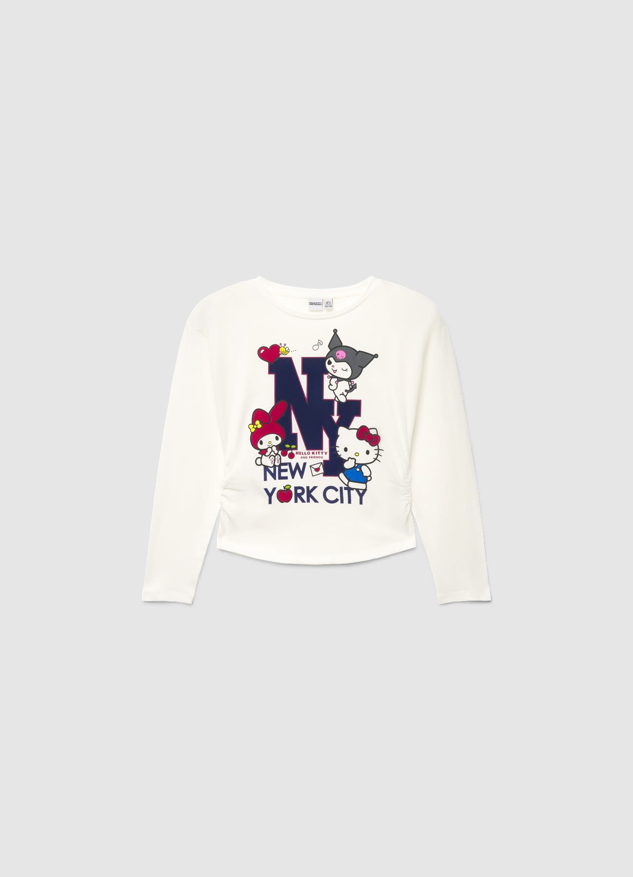 T-shirt a maniche lunghe con stampa Hello Kitty