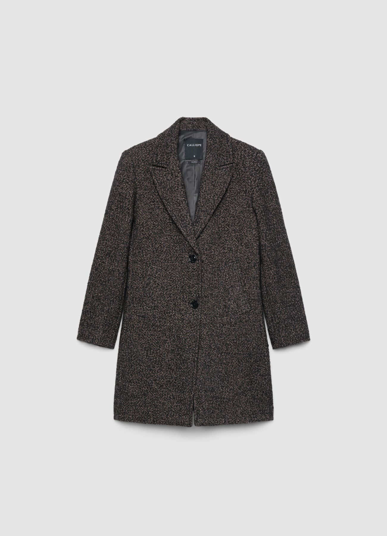 Cappotto monopetto a due bottoni