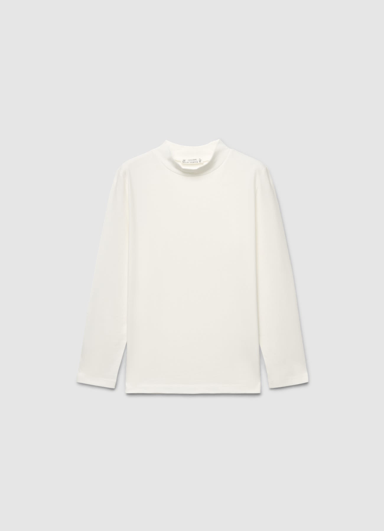 T-shirt dolcevita a tinta unita