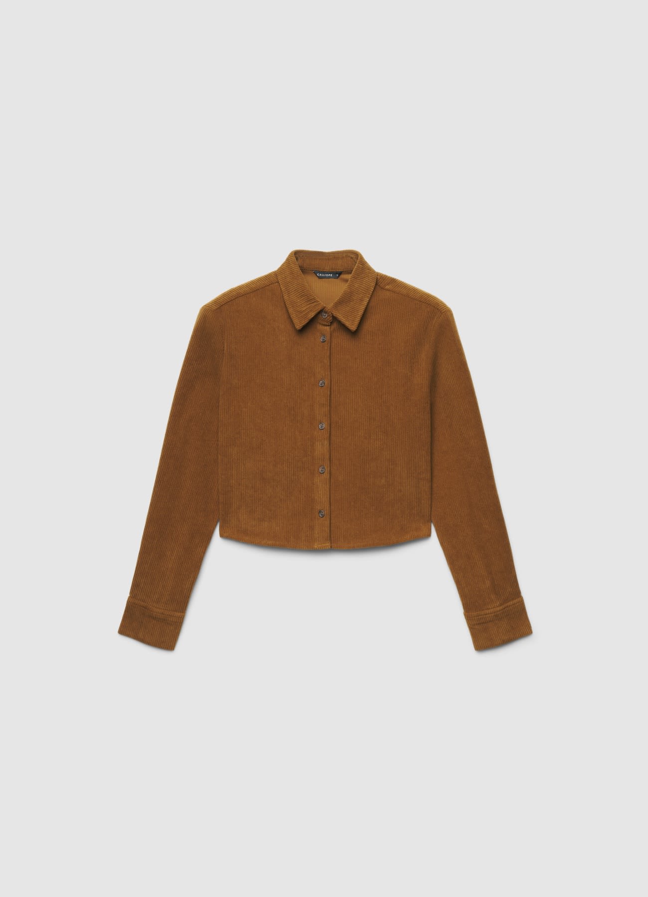 Camicia corta a coste con bottoni