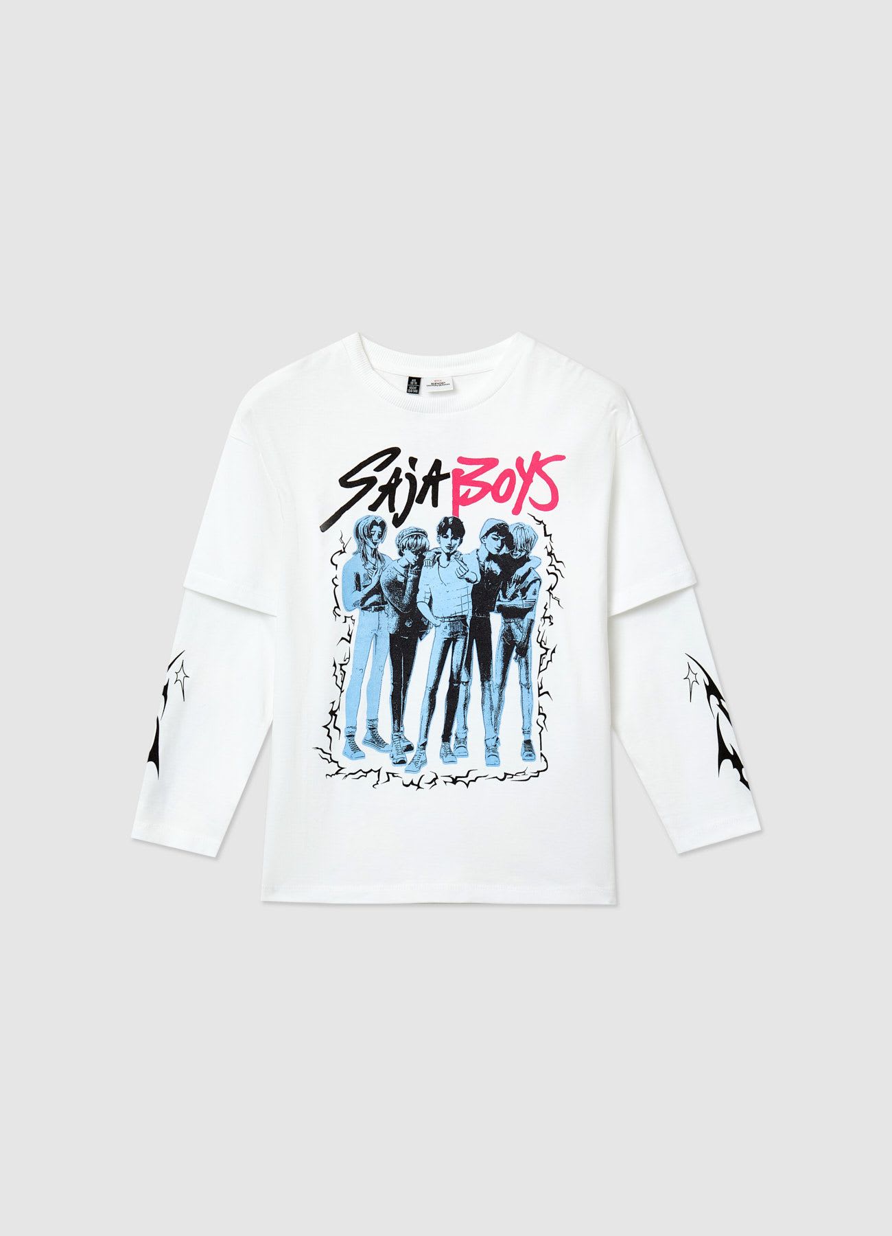 T-shirt oversize con stampa e scritta