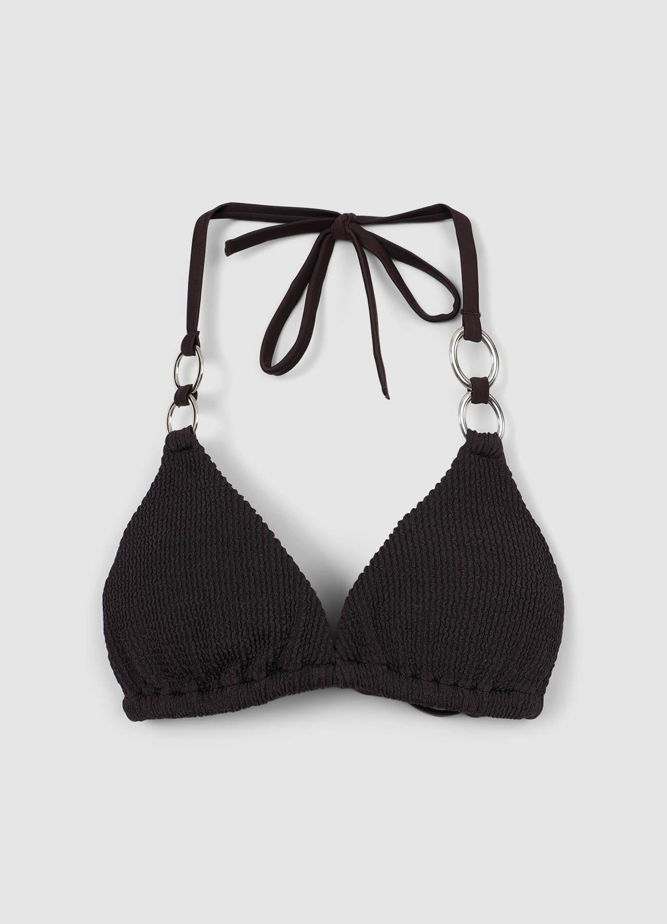 Reggiseno mare triangolo con anelli