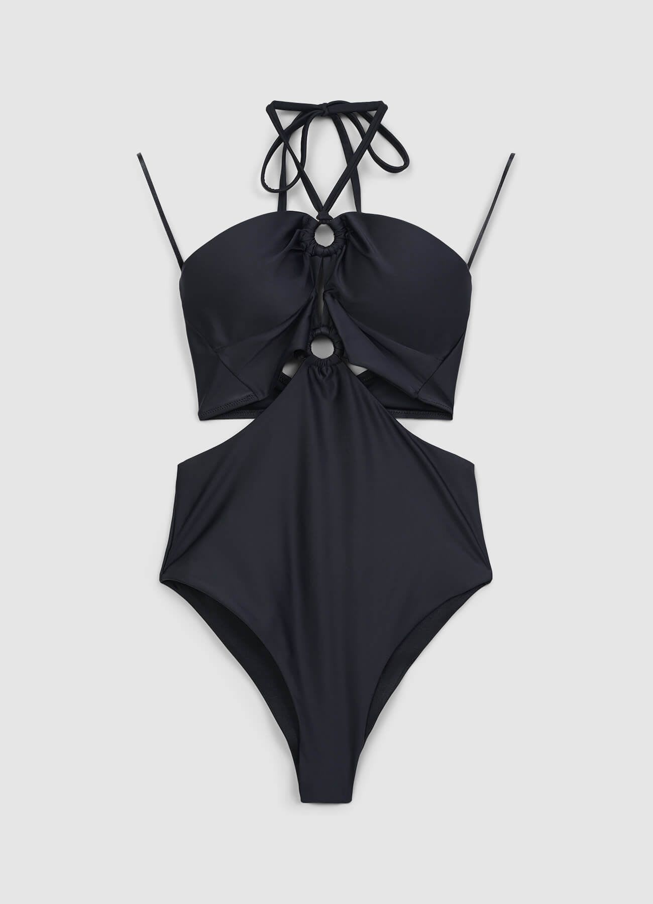 Costume intero cut out e anelli