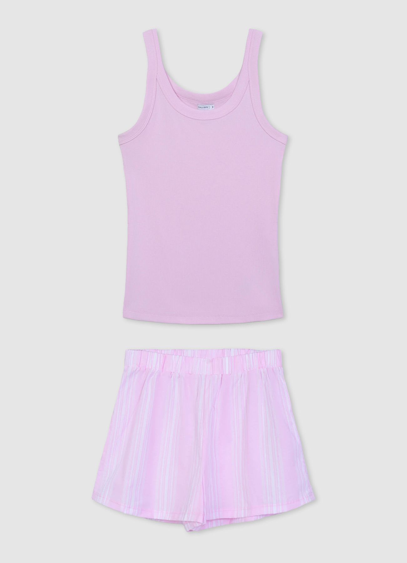Set top e pantaloncini a righe