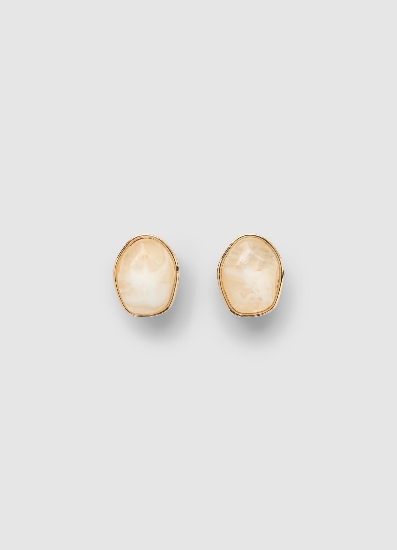 Orecchini con pietra effetto marmorizzato