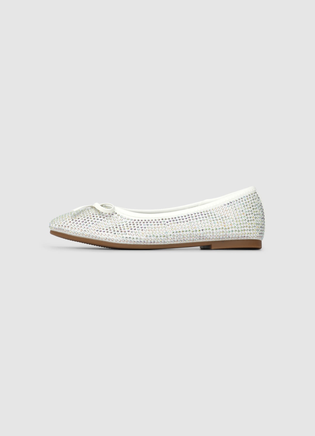 Ballerine con fiocco e strass