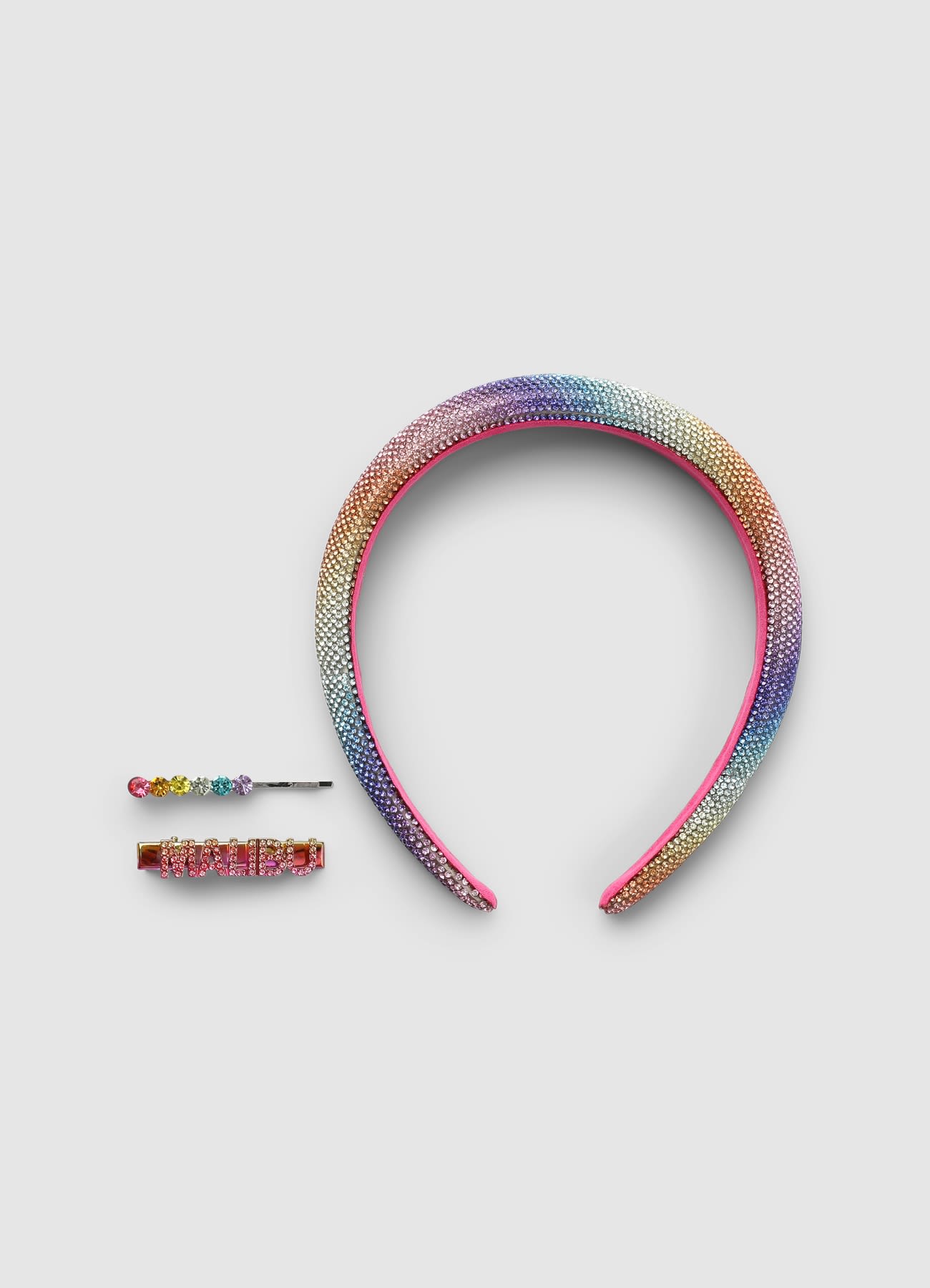 Pack 3 accessori capelli con effetto luccicante