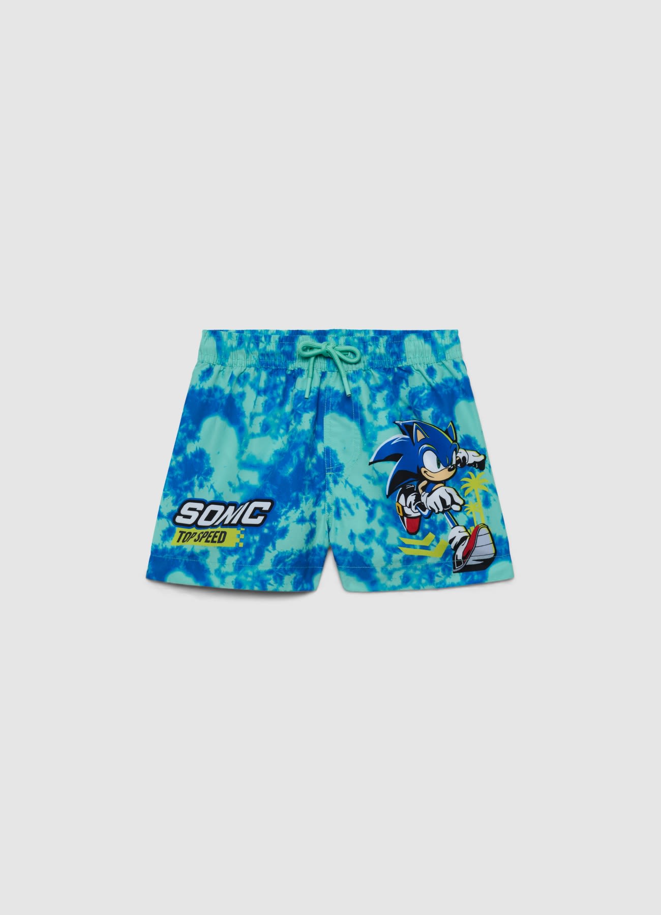 Pantaloncini mare con stampa Sonic