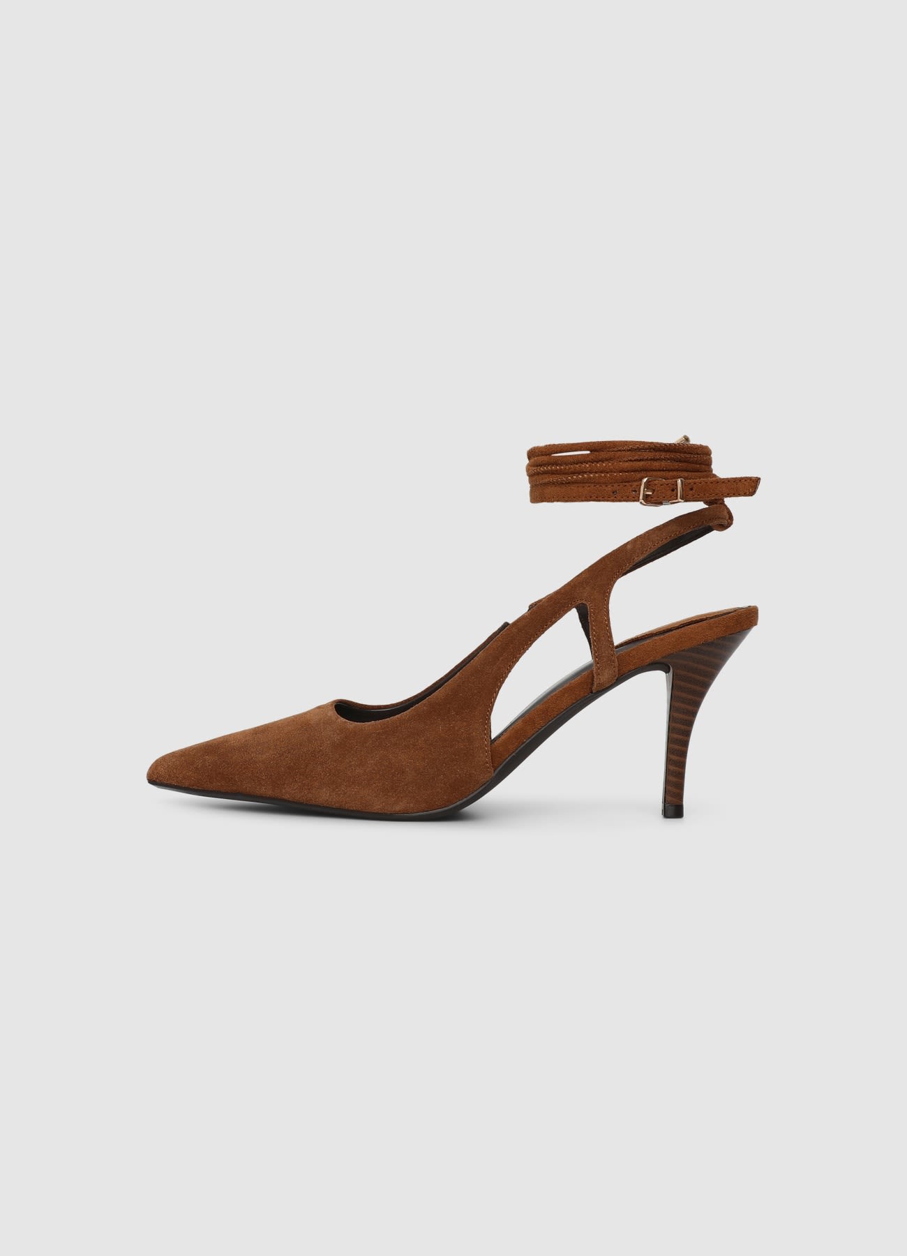 Décolleté slingback allacciata in pelle