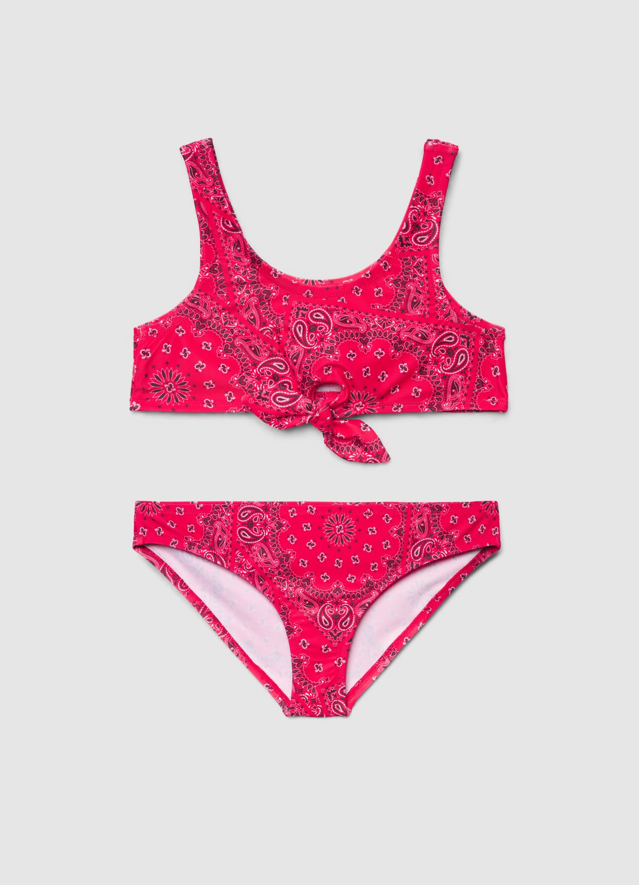Set bikini con stampa bandana