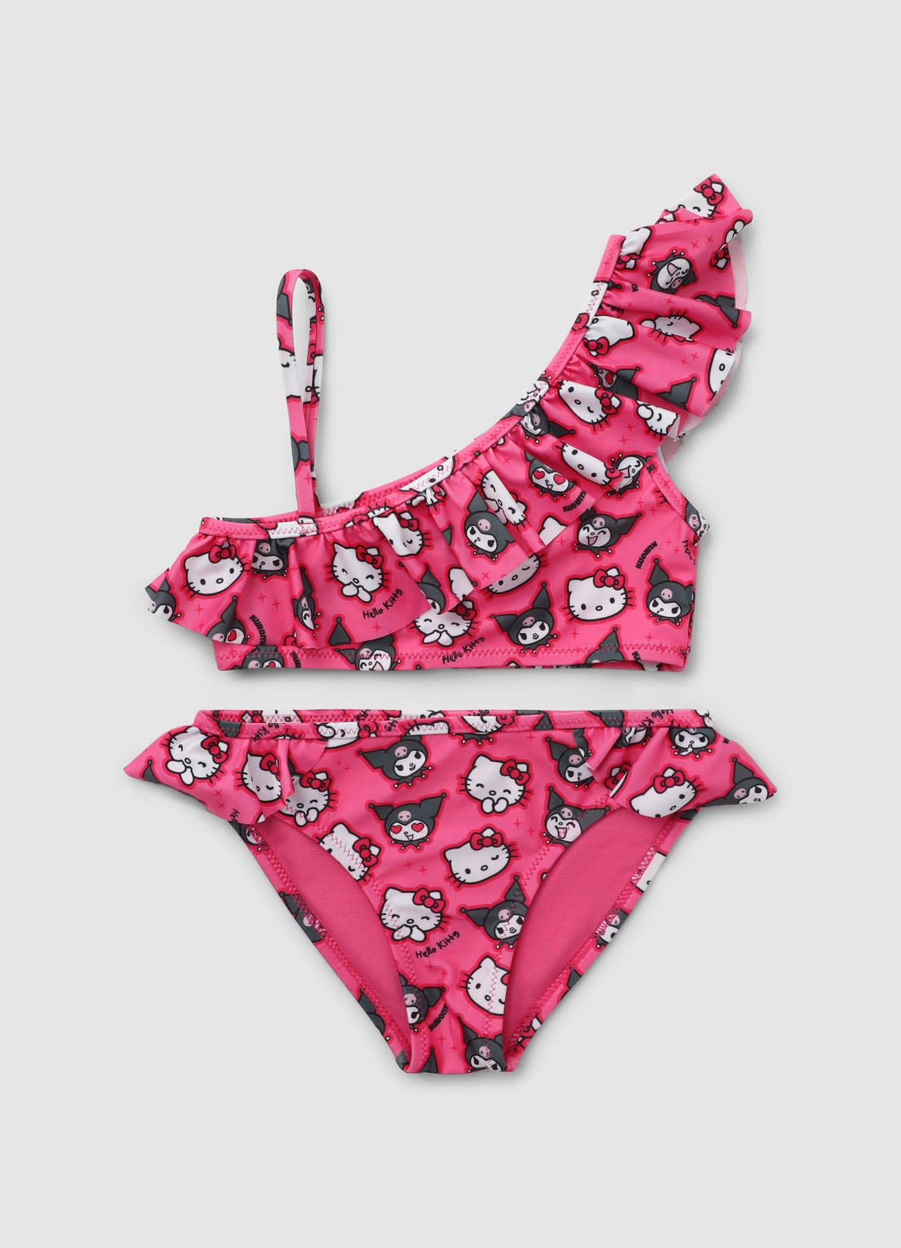 Set bikini con stampa Hello Kitty e Kuromi