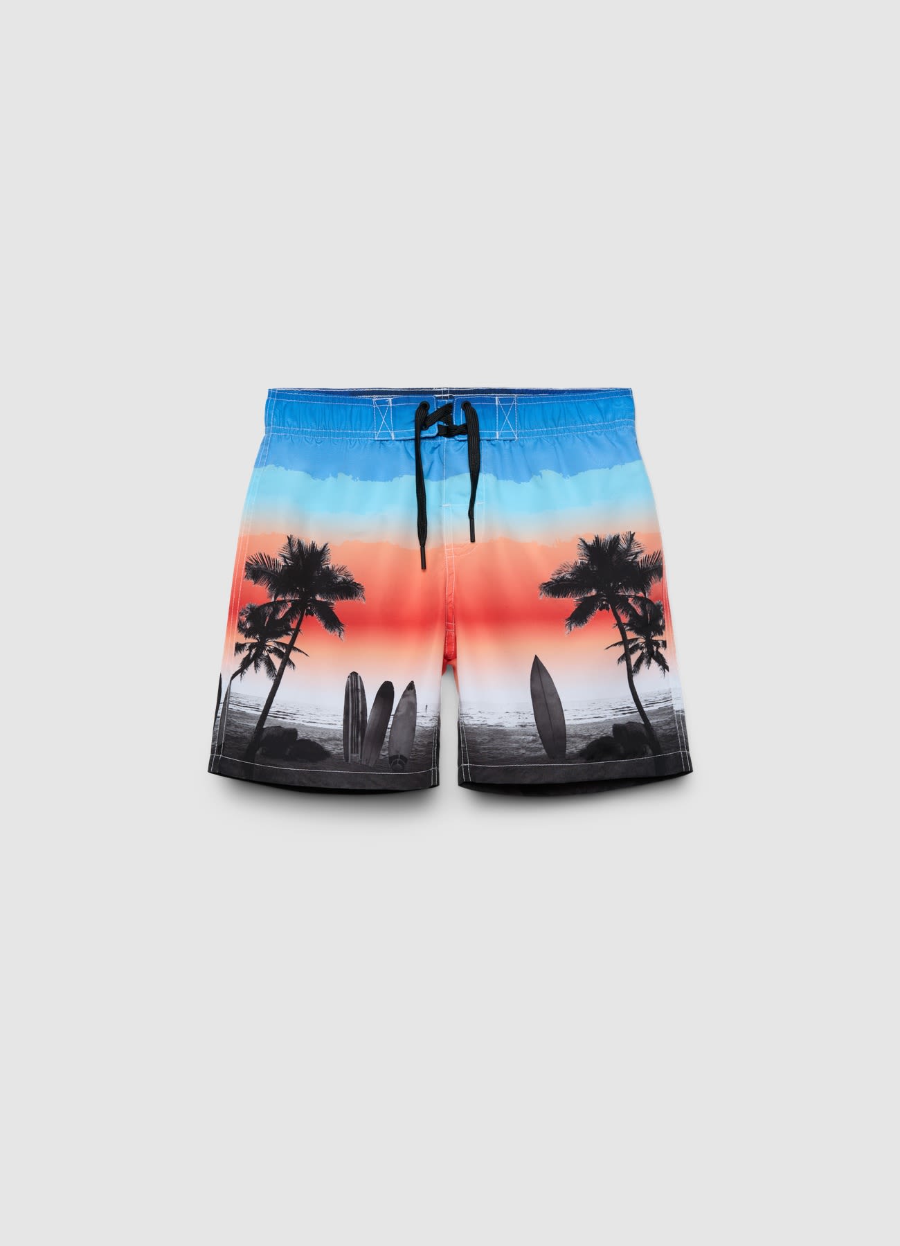 Pantaloncini mare con stampa fotografica surf