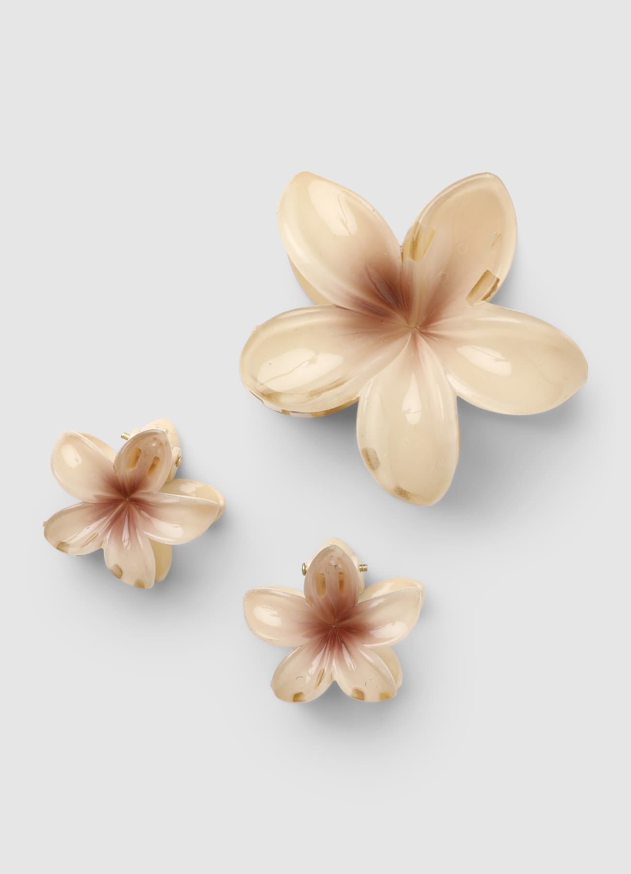 Pack 3 fermagli a fiore