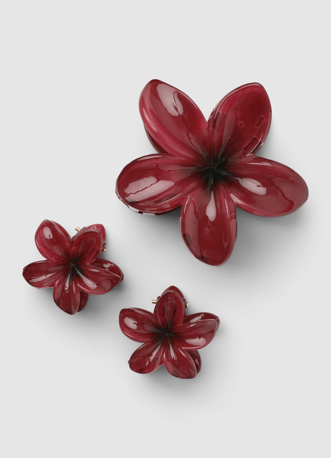 Pack 3 fermagli a fiore