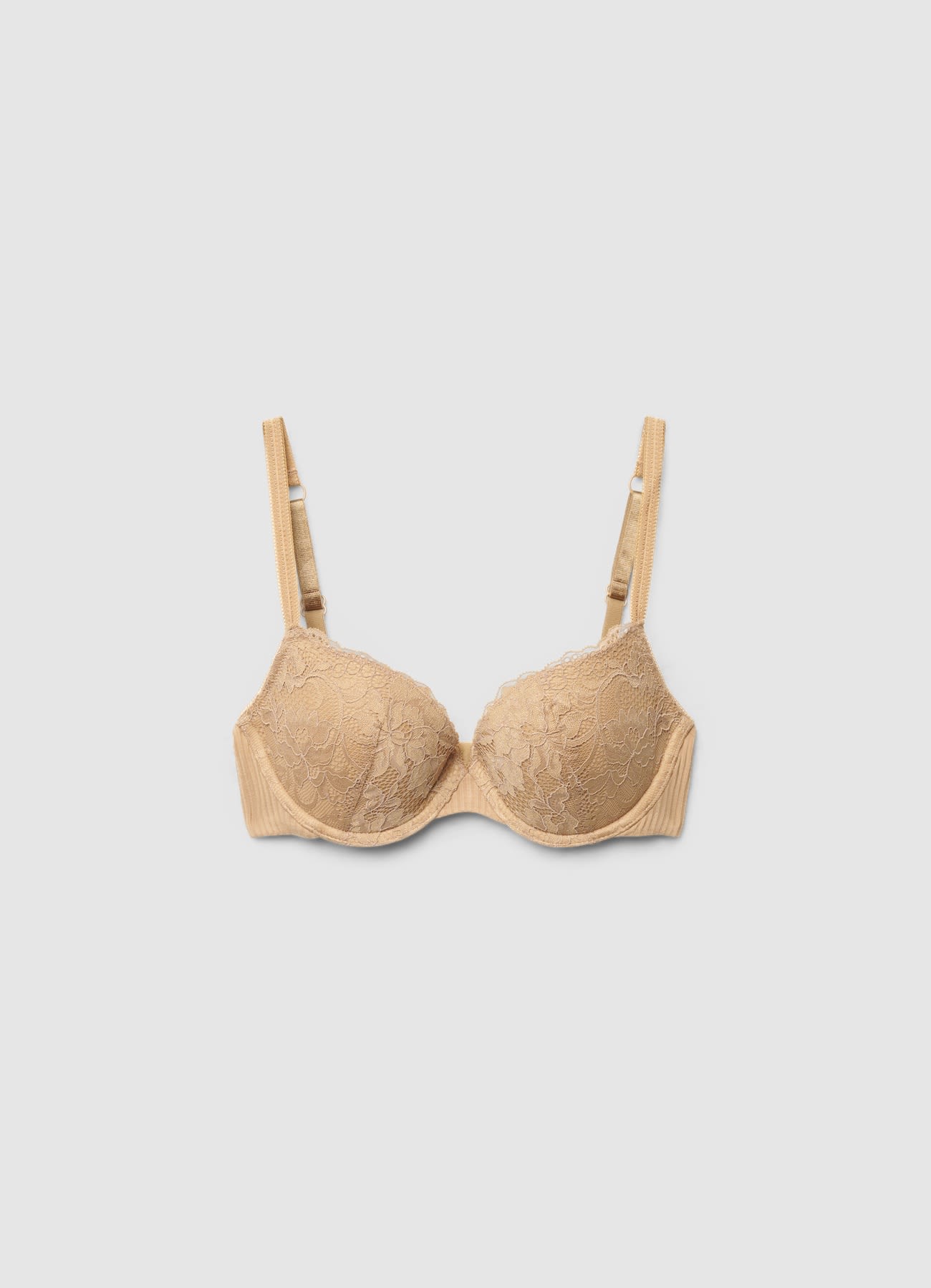Reggiseno push up con pizzo floreale
