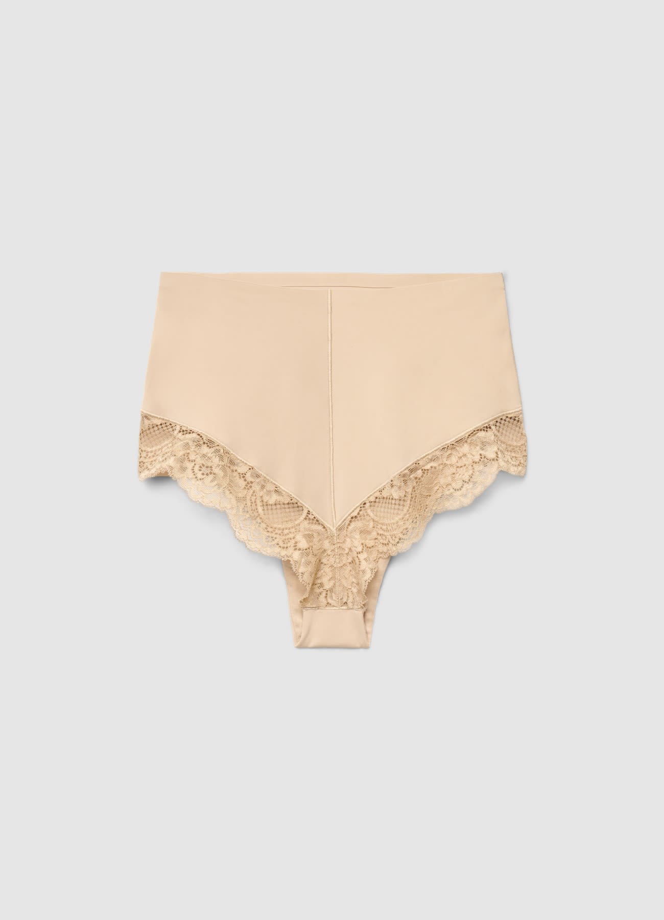Slip contenitivo a vita alta con pizzo