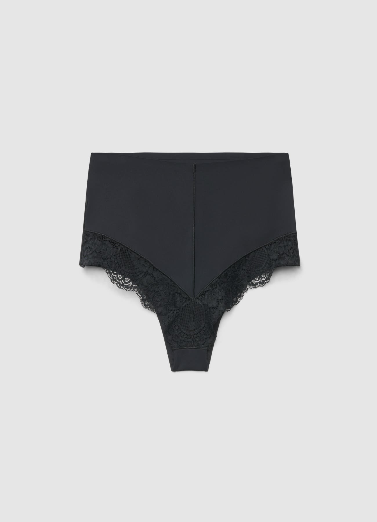 Slip contenitivo a vita alta con pizzo