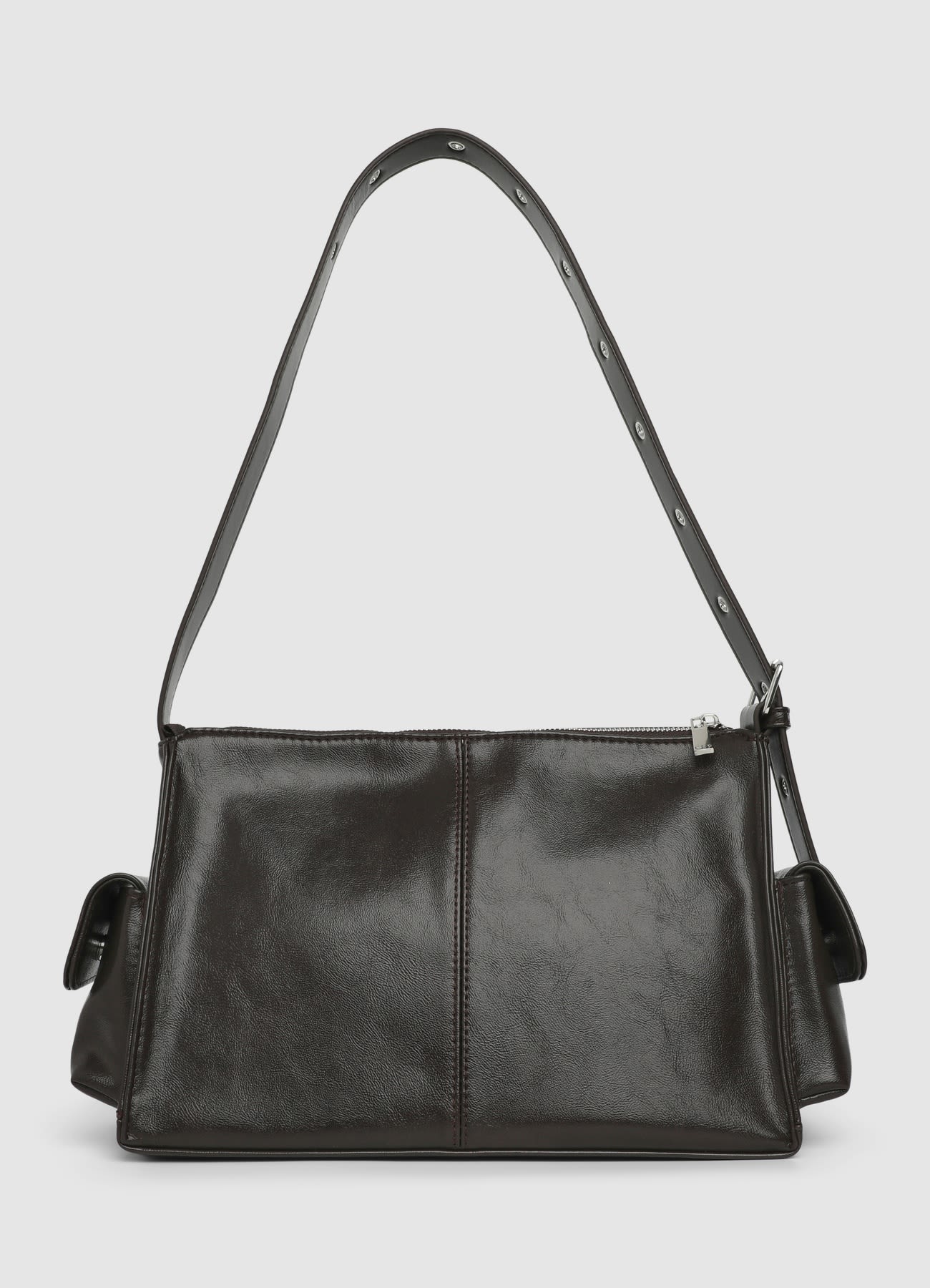 Borsa a spalla con tasche laterali