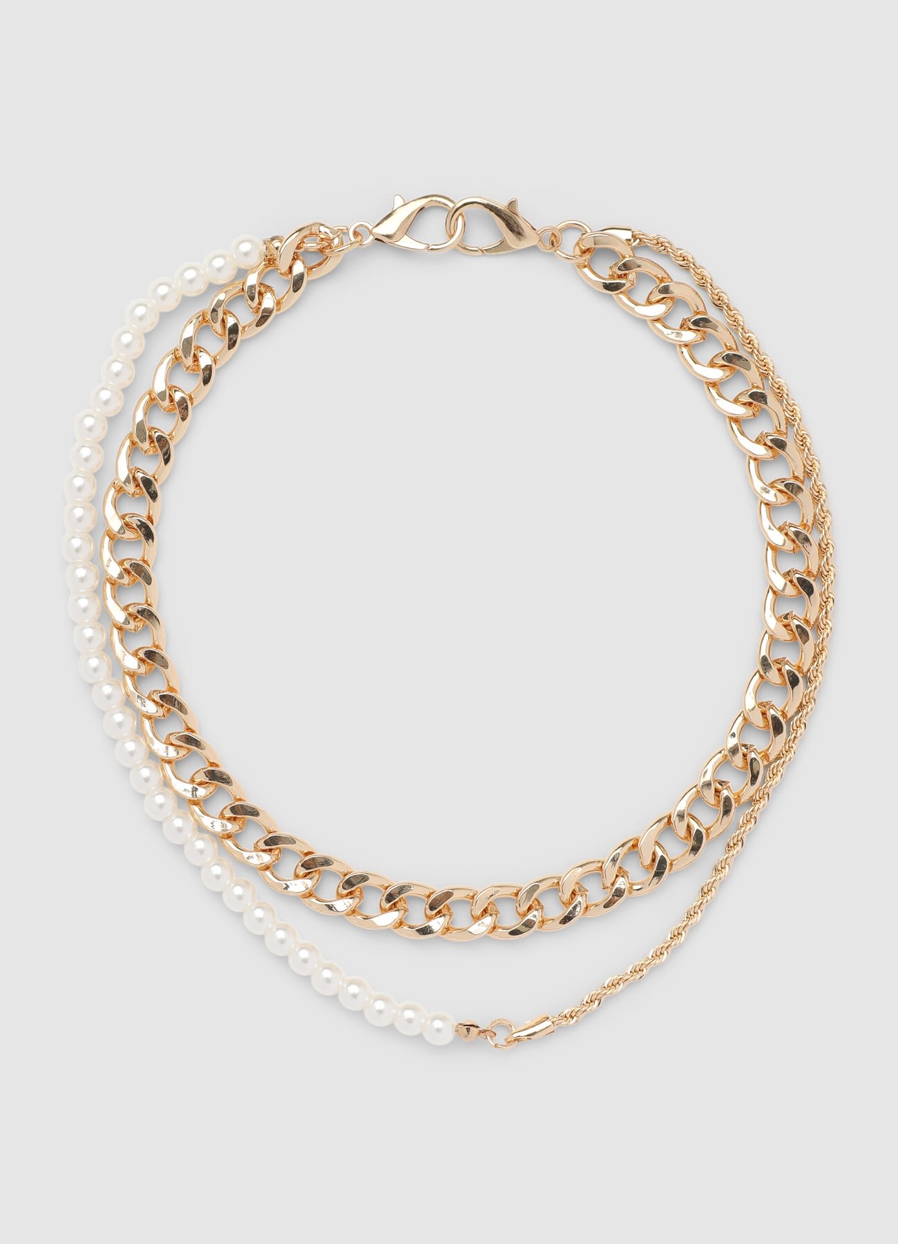 Catena multi way con perle
