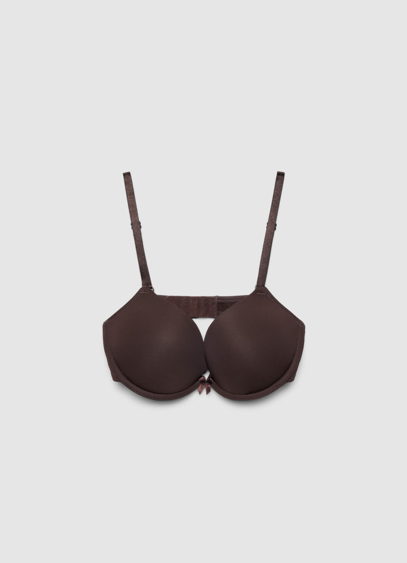 Reggiseno push up imbottito a tinta unita