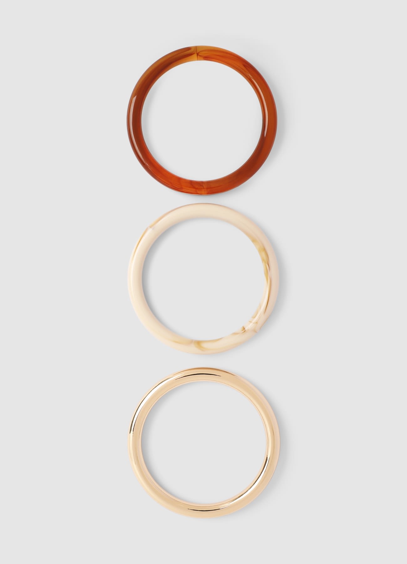Pack 3 bracciali rigidi tondi
