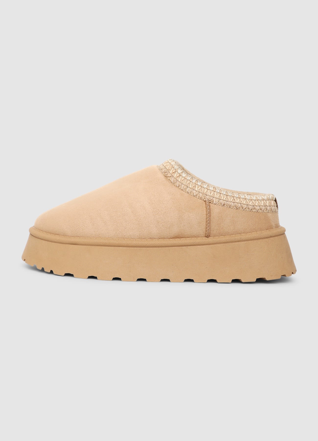 Sabot platform con impunture decorative